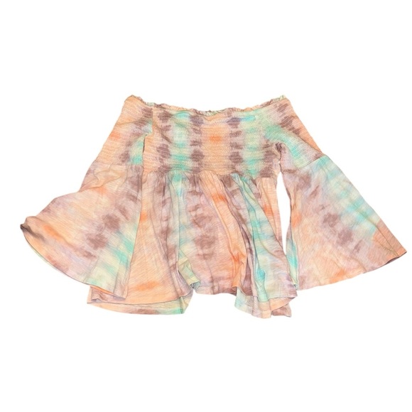 5/$25 Torrid Pastel Tie-Dye Ruffle Top - Picture 4 of 4